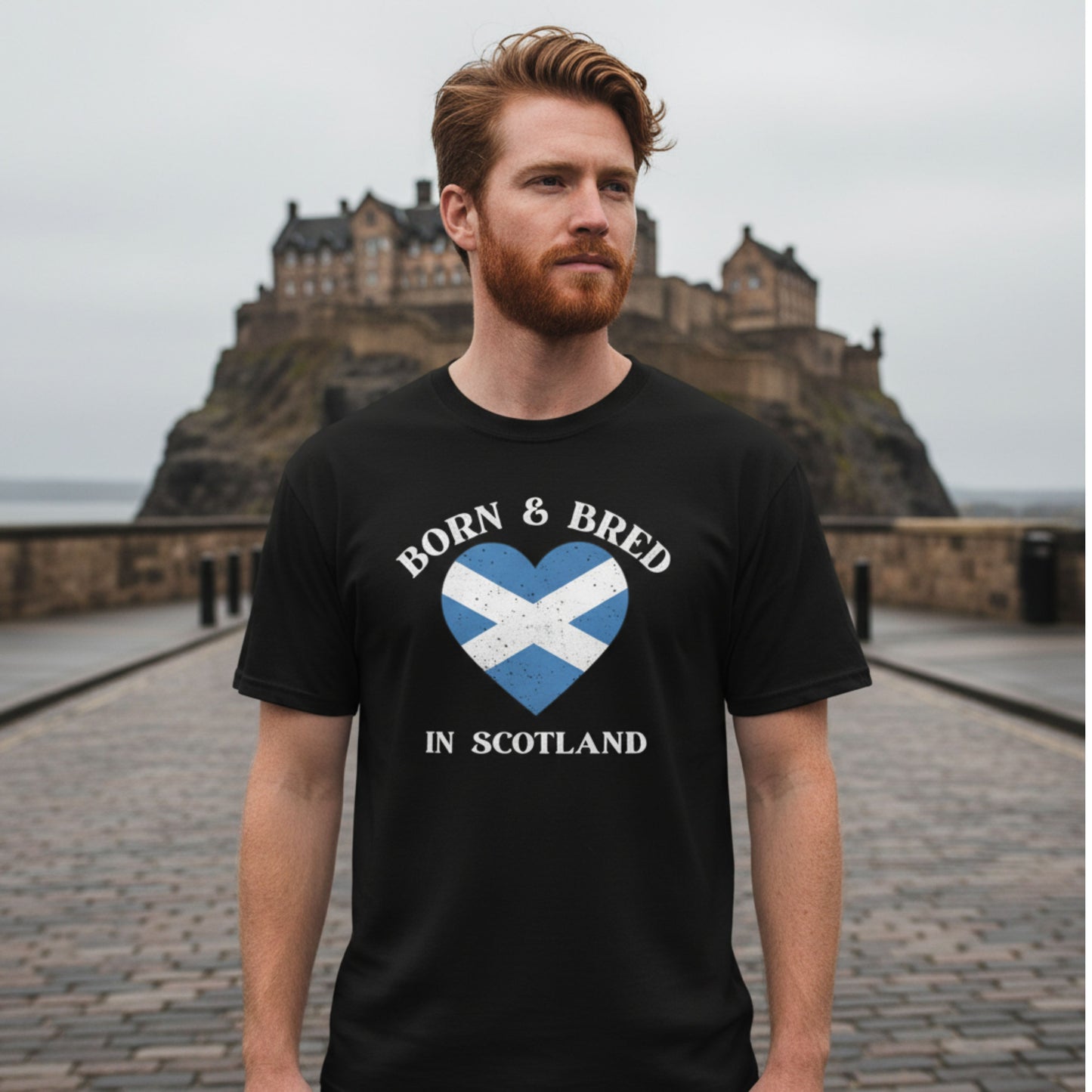 Scotland Born & Bred T-Shirt Black